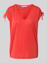 T-Shirt mit geripptem V-Ausschnitt Modell 'PERL' von B.Young - 13