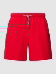 Badeshorts mit Label-Stitching von MCNEAL Rot - 40