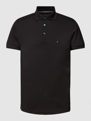 Poloshirt mit Label-Stitching Modell 'ESSENTIAL' von Tommy Hilfiger Grau / Schwarz - 28