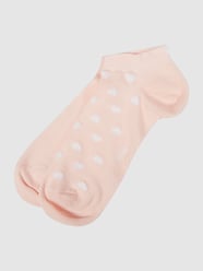 Sneakersokken met all-over motief in een set van 2 paar, model 'Valentine' van Esprit Roze - 35