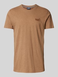 T-Shirt mit Label-Stitching von Superdry Beige - 17