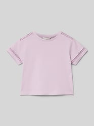 T-Shirt mit Rundhalsausschnitt Modell 'mina' von Mango Pink - 5