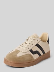 Sneaker aus echtem Leder mit Logo-Prägung Modell 'Cuzima' von Gant Beige - 36