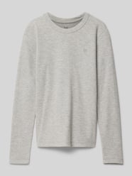 Longsleeve mit Strukturmuster Modell 'BLUHARRY' von Jack & Jones Grau - 6