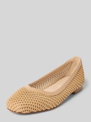 Ballerinas in Flecht-Optik von Marc Cain Bags & Shoes Beige - 33