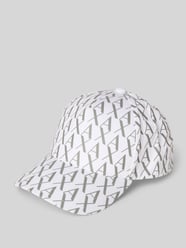 Czapka z daszkiem ze wzorem z logo od Armani Exchange - 16