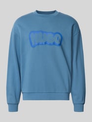 Regular fit sweatshirt van puur katoen, model 'NEWIREX' van Hugo Blue - 39