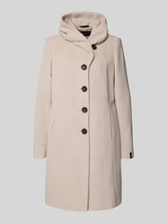 Lange wollen jas met kasjmier, model 'BELLA' van Milo Coats Beige - 12