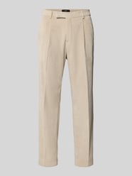 Straight fit corduroy broek van elastische materiaalmix van CINQUE Beige - 32