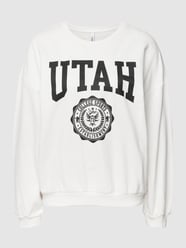 Sweatshirt mit Motiv-Print von Only Weiß - 9