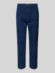 Slim/Regular Fit Cargohose mit Gürtelschlaufen Modell 'TWISTER' von Blend Blau - 29