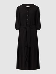 Midi-jurk met tailleriem  van Pinklabel Grijs / zwart - 35