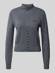 Kardigan rozpinany z wełny z logo i stójką model 'KENNA' od Cph Muse - 18