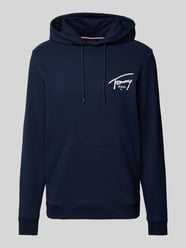 Regular Fit Hoodie mit Label-Print von Tommy Jeans Blau - 10