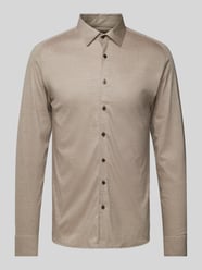 Slim Fit Business-Hemd mit Kentkragen von Desoto Beige - 17