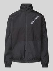 Trainingsjacke mit Label-Stitching Modell 'PATRICK' von SERGIO TACCHINI Schwarz - 21