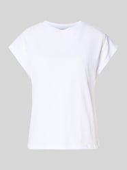 T-shirt met ronde hals en gehaakt kant van COMMA - 11