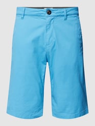 Slim Fit Bermudas mit französischen Eingrifftaschen von Tom Tailor Blau - 43