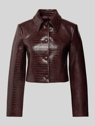 Blazer in Leder-Optik Modell 'DORIS' von Mango Bordeaux - 12