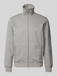 Regular Fit Sweat-Trainingsjacke aus reiner Bio-Baumwolle von Marc O'Polo Grau - 3