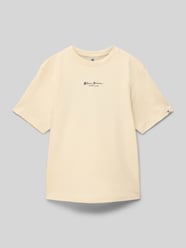 T-Shirt mit Rundhalsausschnitt von Garcia Beige - 4