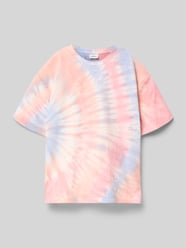 T-shirt o pudełkowym kroju z czystej bawełny od s.Oliver RED LABEL Fuksjowy - 9