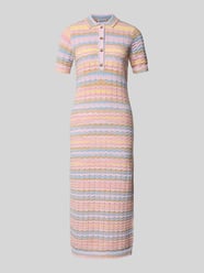 Midikleid o kroju slim fit w dzianinowym wyglądzie od Jake*s Casual - 3
