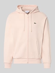 Regular Fit Sweatjacke aus Baumwoll-Mix von Lacoste Pink - 29