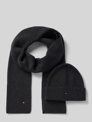 Czapka beanie w zestawie z szalem od Tommy Hilfiger - 39