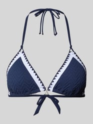 Góra od bikini z fakturowanym wzorem model 'BLUCO' od Banana Moon - 1