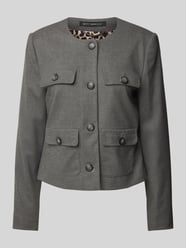 Blazer met klepzakken van Betty Barclay Grijs / zwart - 14