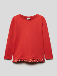 Longsleeve mit Rüschenbesatz von s.Oliver RED LABEL Rot - 1