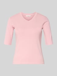 t-shirt z okrągłym dekoltem od Christian Berg Woman Fuksjowy - 33
