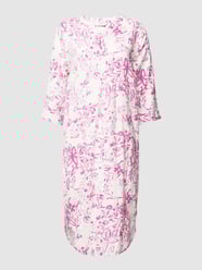 Stoffen jurk met zijsplitten, model 'Falakka' van B.Young Fuchsia - 22