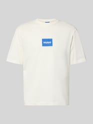 T-shirt o kroju regular fit z czystej bawełny model 'NAYONIX' od HUGO Blue - 25