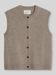 Regular Fit Cardigan aus reiner Schurwolle von Marc O'Polo Beige - 47