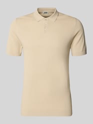 koszulka polo o kroju slim fit z fakturowanym wzorem model 'TRITON' od DRYKORN - 8