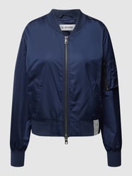 Bomberjacke mit elastischen Abschlüssen Modell 'BARBIE' von IQ Studio Blau / Türkis - 24