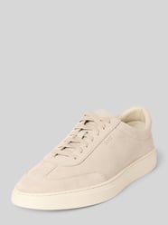 Low Top Sneakers aus Veloursleder von BOSS Beige - 18