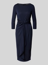 Midikleid mit Knotendetail Modell 'THALNEIA' von Lauren Ralph Lauren Blau - 28