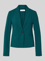 Slim fit blazer met paspelzakken van comma - 28