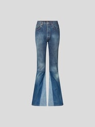 High Waist Jeans im Flared Cut von 1/OFF Blau - 42
