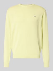 Sweter z dzianiny z prążkowanymi wykończeniami od Fynch-Hatton - 42