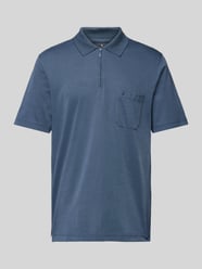 Regular Fit Poloshirt mit Brusttasche von RAGMAN Blau - 25