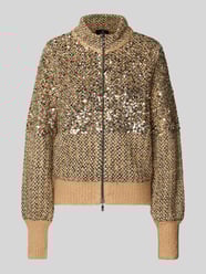 Gebreid jack met ritssluiting van monari - 6