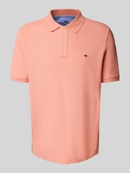 Regular Fit Poloshirt mit Logo-Stitching von Fynch-Hatton Orange - 42