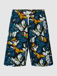 Shorts mit Allover-Muster von edc By Esprit Grau / Schwarz - 8