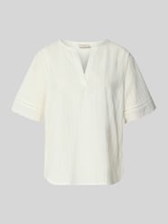 bluzka o kroju regular fit z dekoltem w serek model 'Ane' od FREE/QUENT - 5