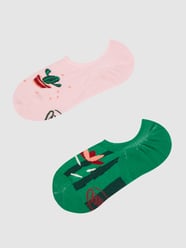 Sneakersokken met all-over motief van Many Mornings Roze - 39