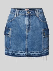 Jeansrock mit Fransen Modell 'VIVETTE' von Guess Blau - 14